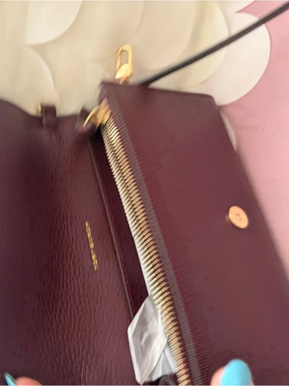 Tory Burch pebbled leather